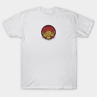 Small Portrait of a Gold Ox for Year of the Ox 2021 T-Shirt